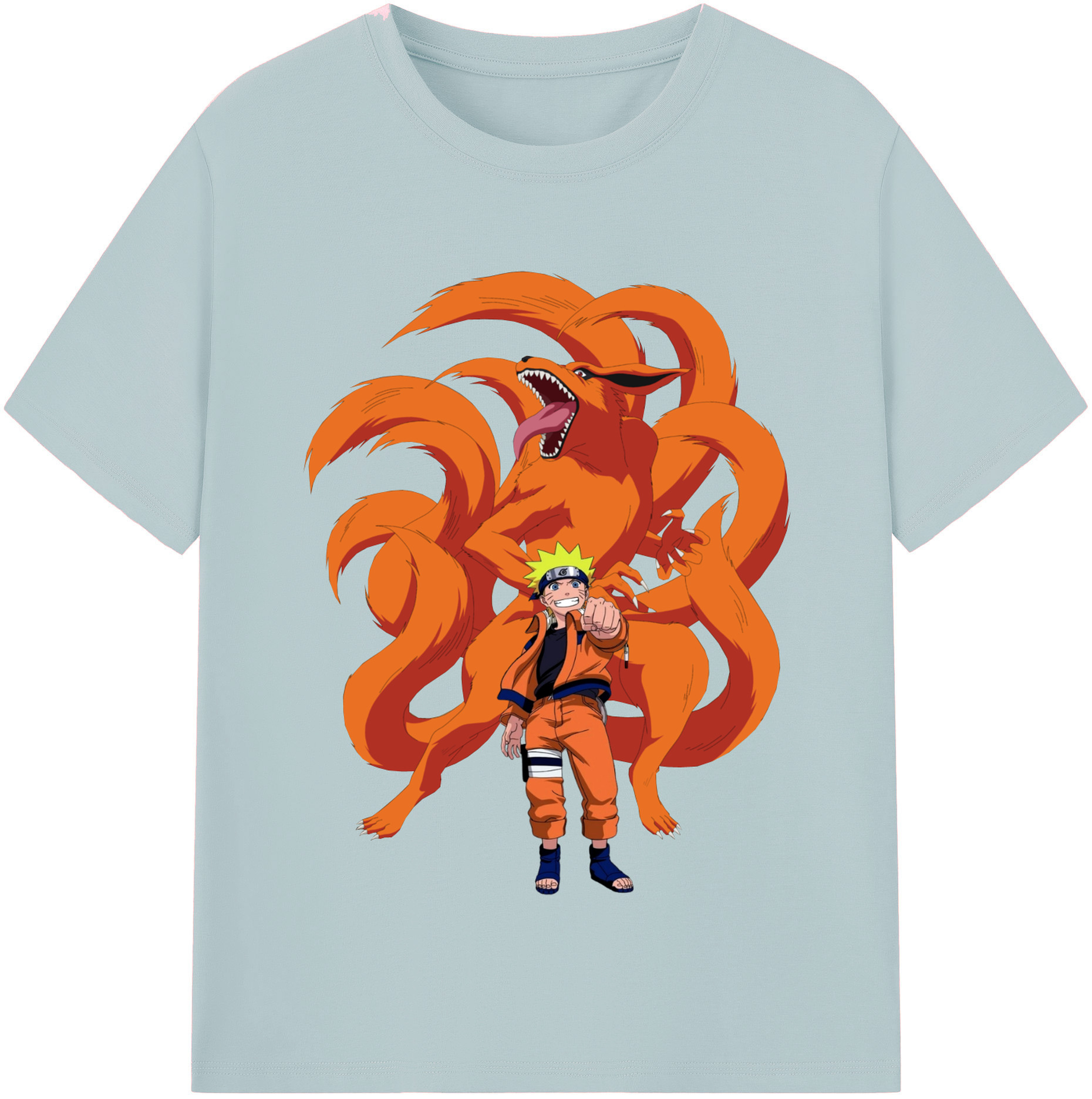 （画像用） NARUTO -ナルト- うずまき ナルト Uzumaki Naruto 綿100％半袖Tシャツ（フロントプリント）
